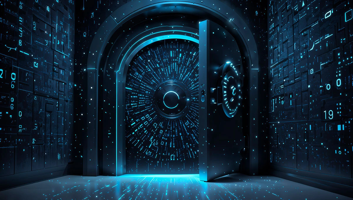 abstract cybersecurity concept design